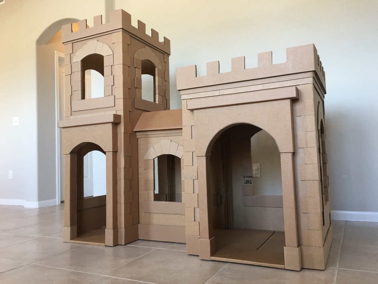 A Kid's Dream Cardboard Castle Made Out of Boxes | Brandon Tran