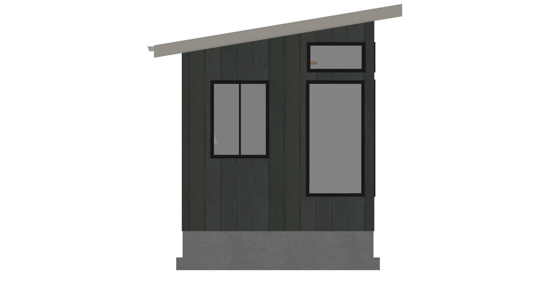 garden office left elevation