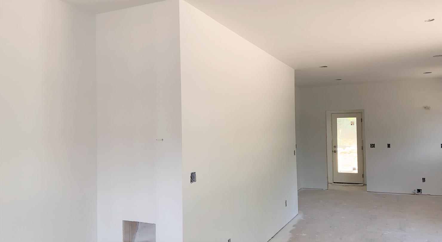 House sheetrock install