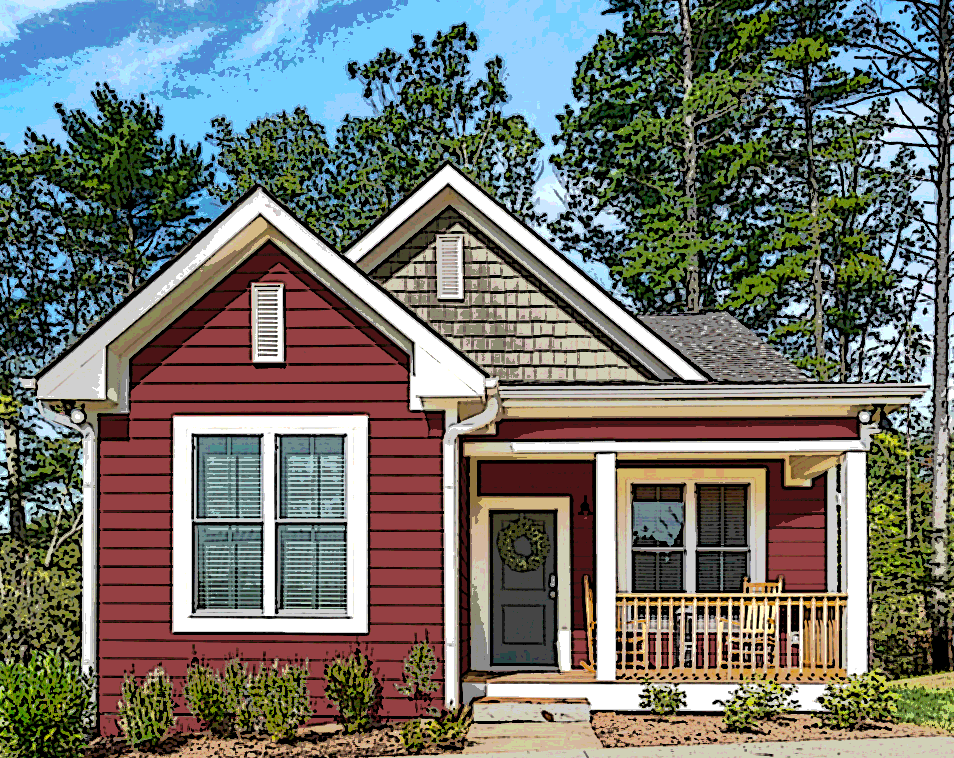 Merlot on the Mountain Cottage- Artist Rendering