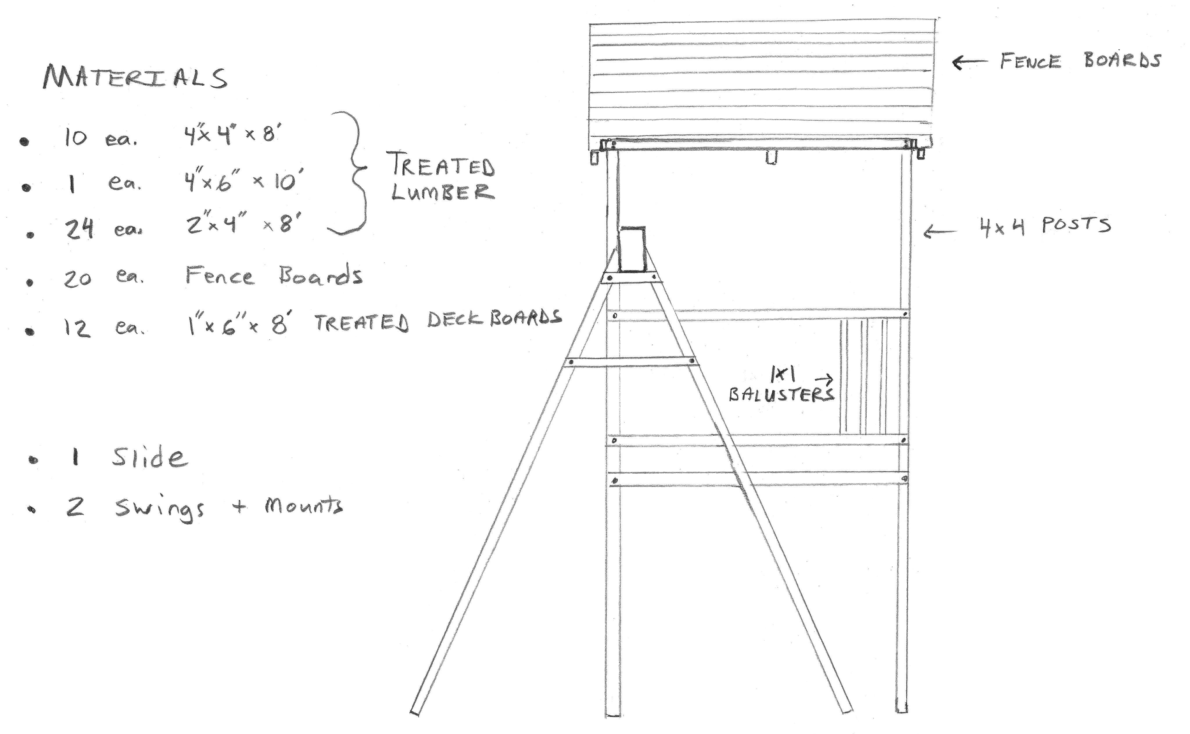 Tree House Plans Side View